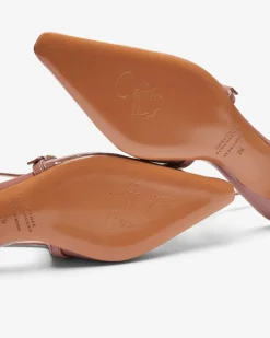 Glossy Slingback-Pumps