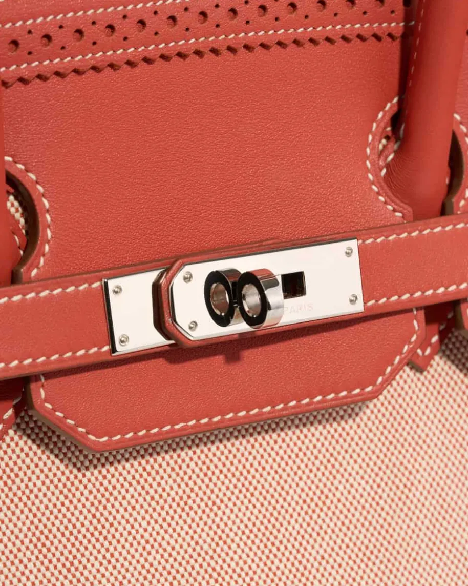 Hermès Vintage Birkin Ghillies 35 Palladium Tasche