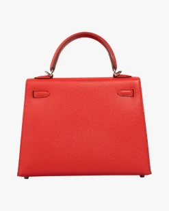 Hermès Vintage Kelly 25 Palladium Tasche