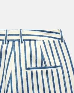 Hose aus Baumwoll-Leinen-Mix