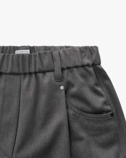 7/8-Hose aus Baumwoll-Mix