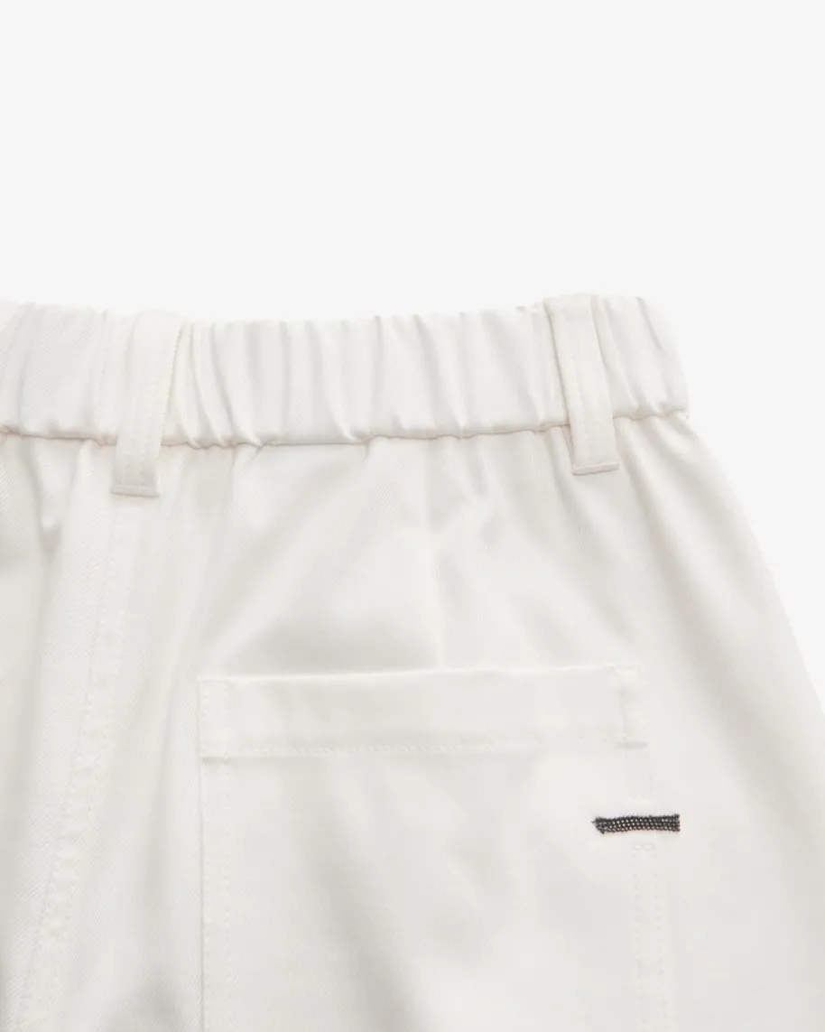 7/8-Hose aus Baumwoll-Mix