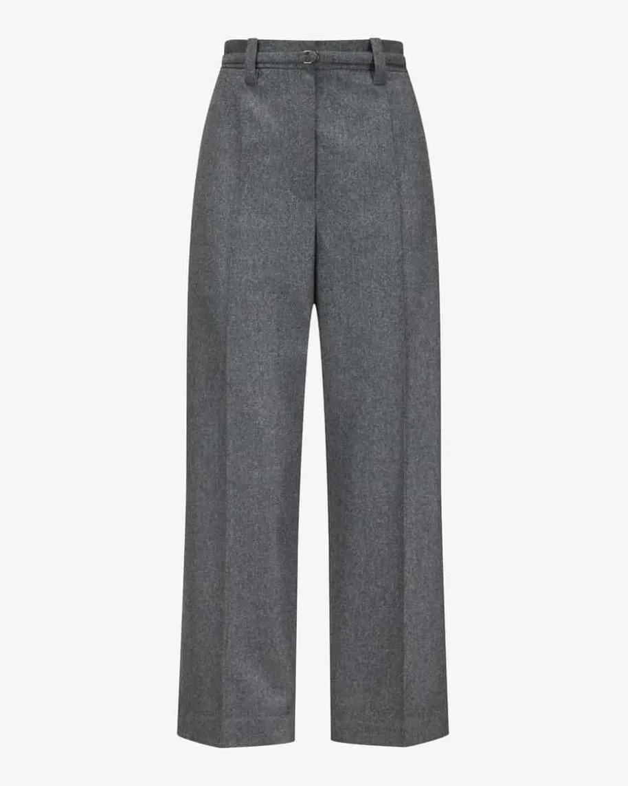 7/8-Hose aus Schurwolle