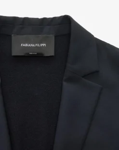 Hybrid-Blazer aus Merinowoll-Mix