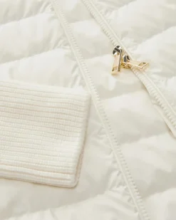 Hybrid-Daunen-Strickjacke