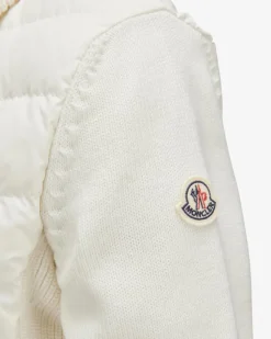 Hybrid-Daunen-Strickjacke