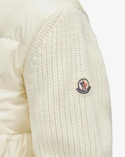 Hybrid-Daunen-Strickjacke