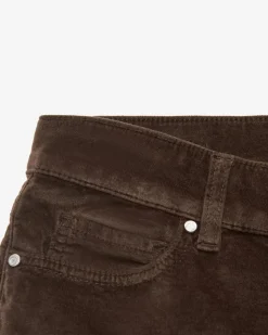 Iris Samthose aus Baumwoll-Mix