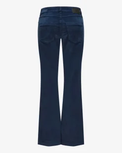 Iris Samthose aus Baumwoll-Mix