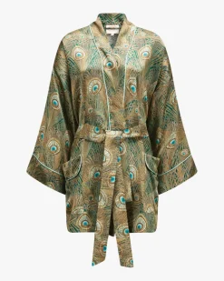 Jade Seiden-Kimono