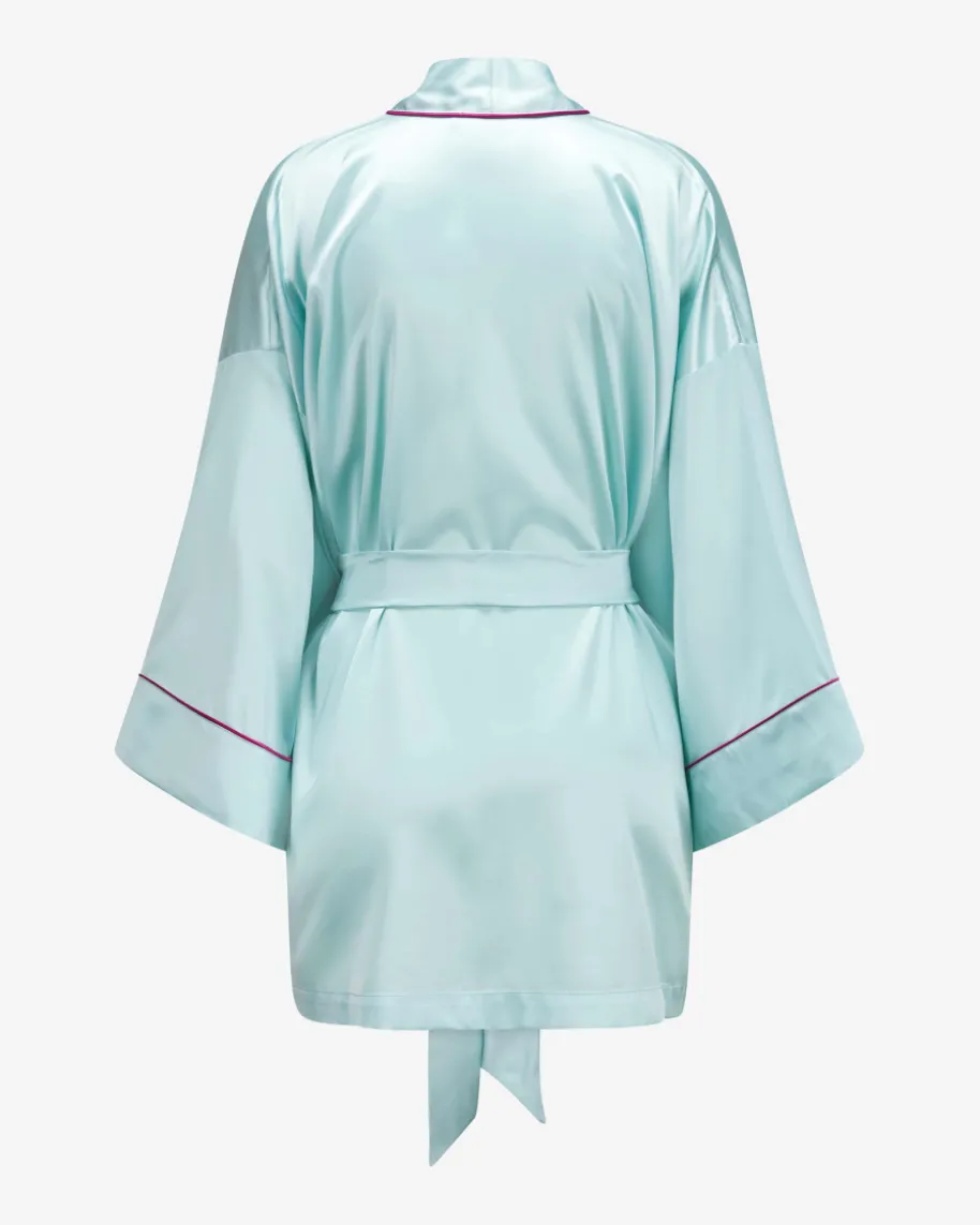 Jade Seiden-Kimono