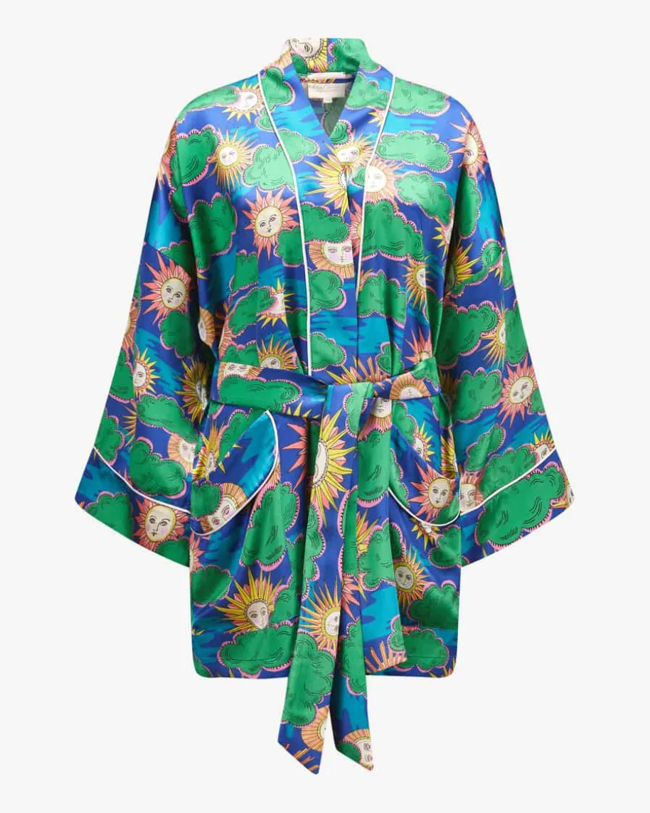 Jade Seiden-Kimono