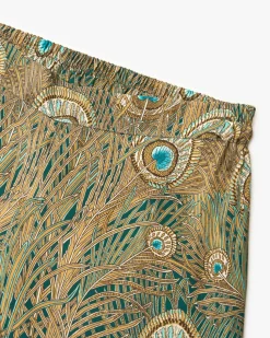 Jade Seiden-Pyjamahose