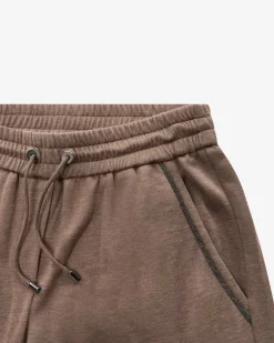 7/8-Joggpants aus Baumwolle und Seide