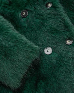 Kunstfell-Mantel