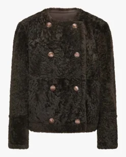 Lammfell-Lederjacke