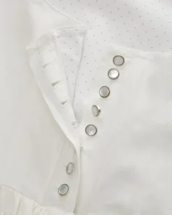 Leinendirndl lang mit Leinenschürze