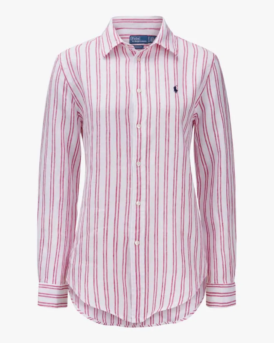 Leinen-Hemdbluse Classic Fit