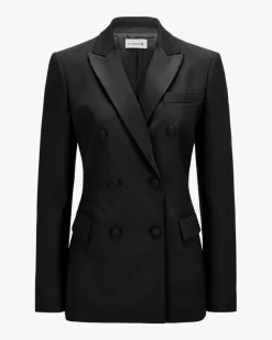 Liliuxy Doppelreiher-Blazer aus Schurwoll-Mix