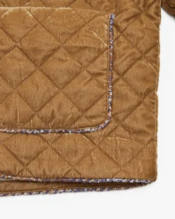 Lizetta Samt-Steppjacke