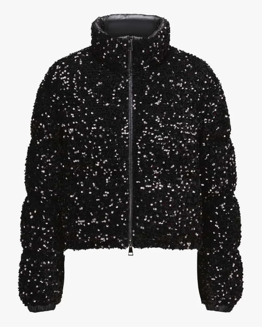 Louvi Pailletten-Daunenjacke