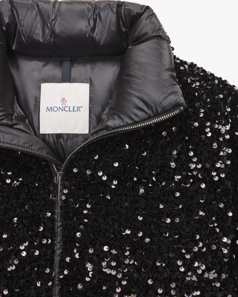 Louvi Pailletten-Daunenjacke