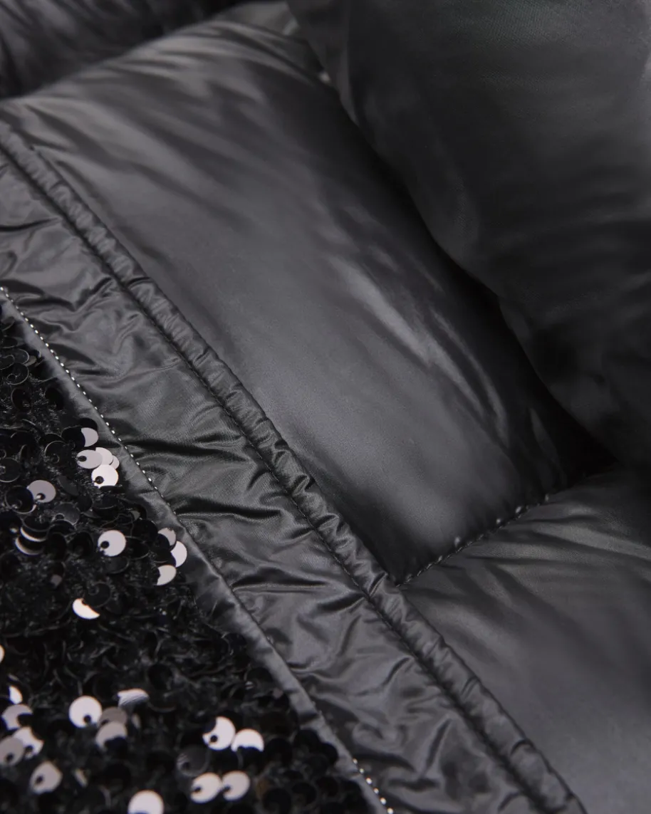 Louvi Pailletten-Daunenjacke