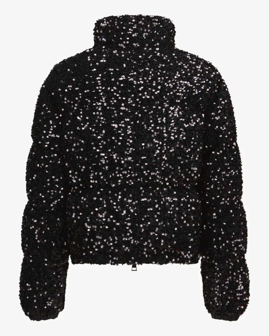 Louvi Pailletten-Daunenjacke