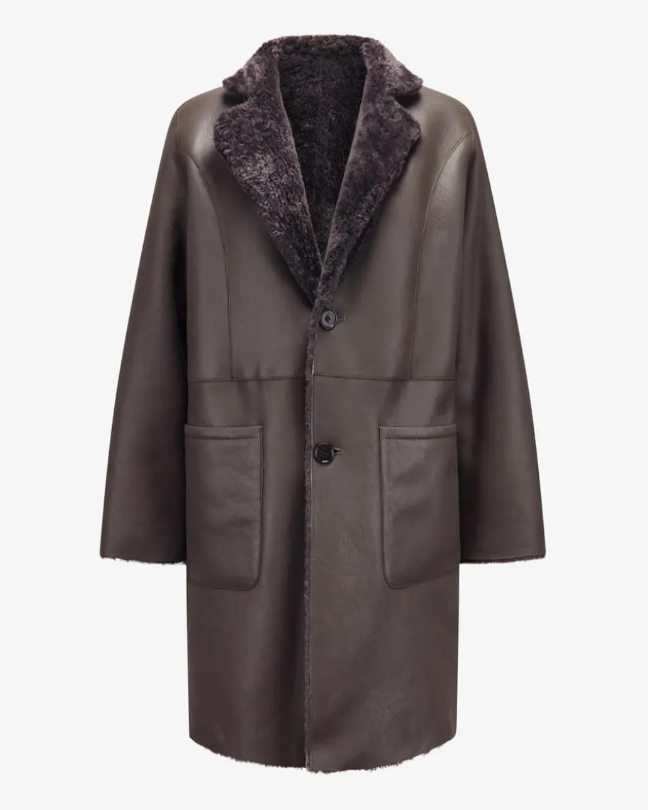 Luceram Wende-Lammfellmantel