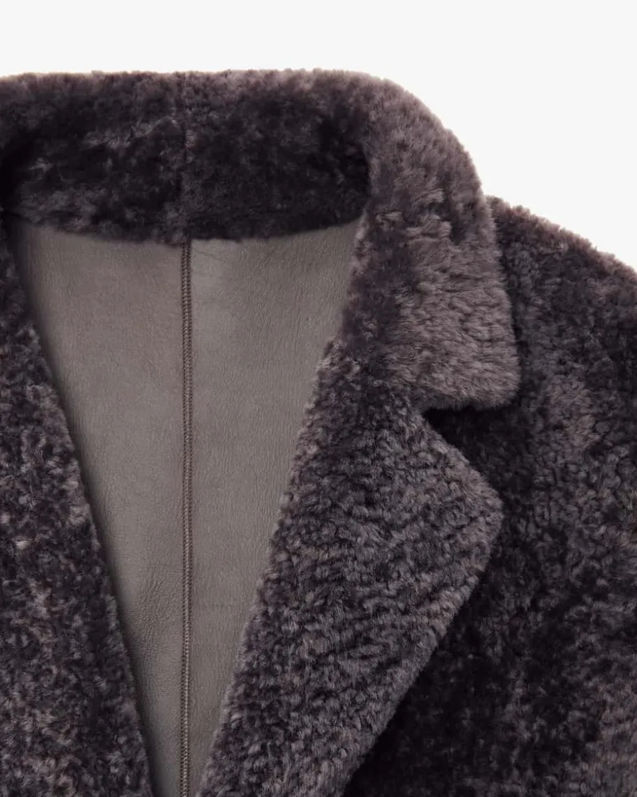 Luceram Wende-Lammfellmantel