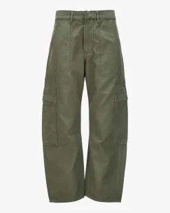 Marcelle 7/8-Cargohose Low Slung aus Baumwolle