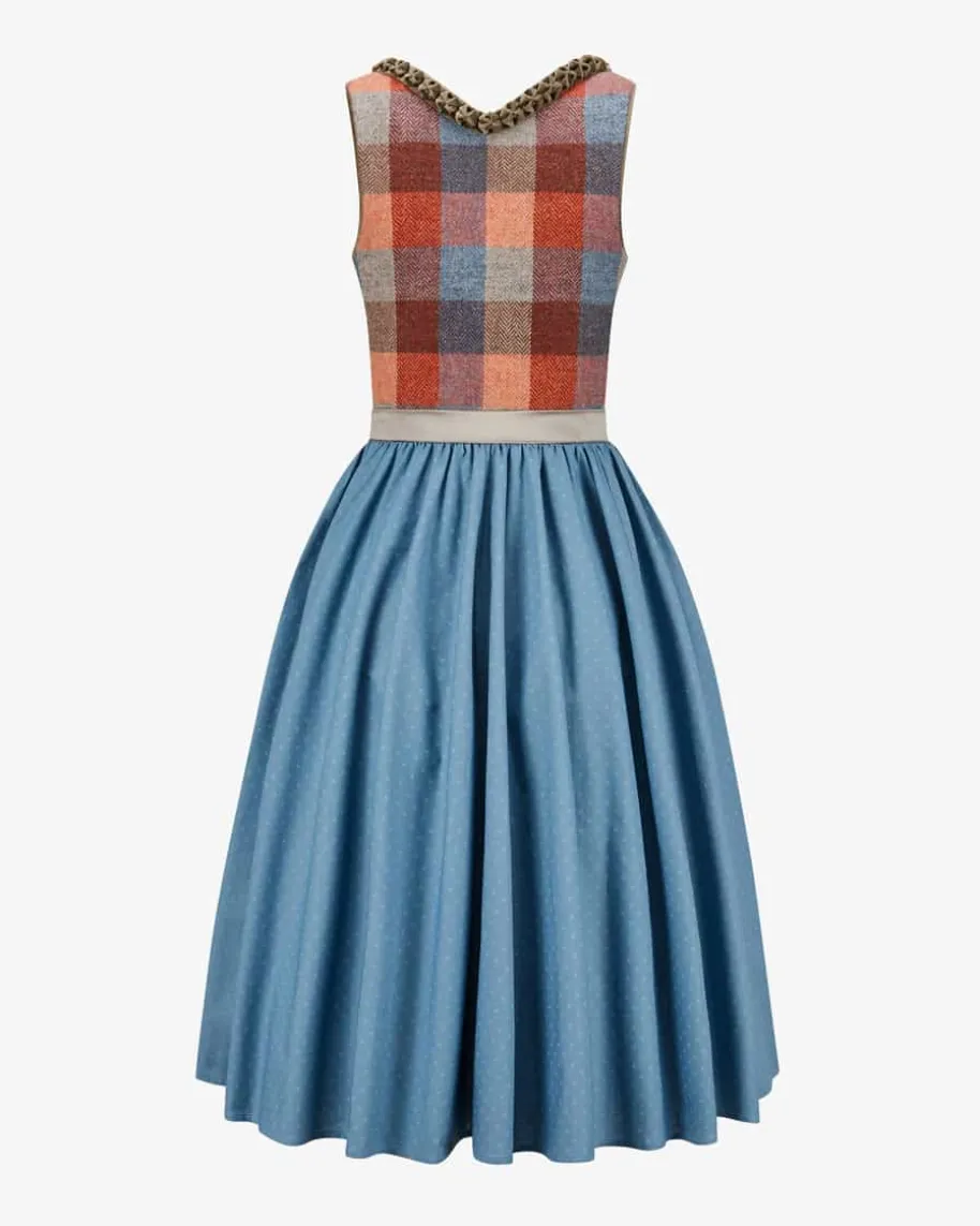 Marie Midi-Dirndl mit Seidenschürze