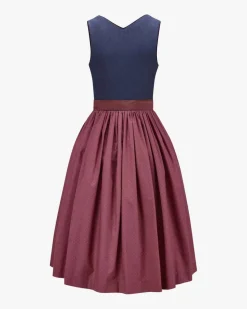 Marie Midi-Dirndl mit Seidenschürze