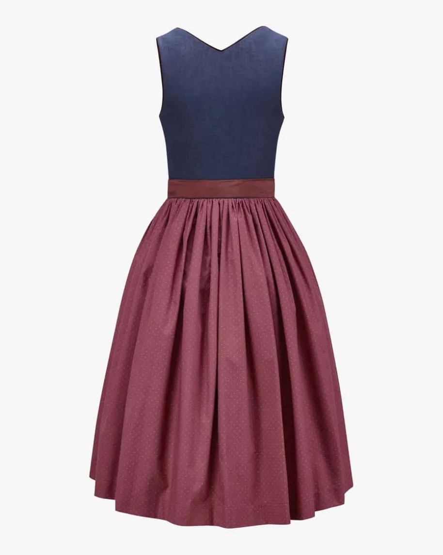 Marie Midi-Dirndl mit Seidenschürze