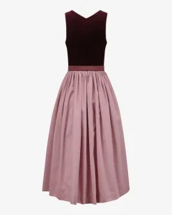 Marie Midi-Dirndl mit Seidenschürze