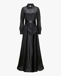 Miasole Long Seidenkleid