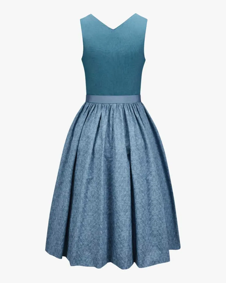 Midi-Dirndl mit Schürze