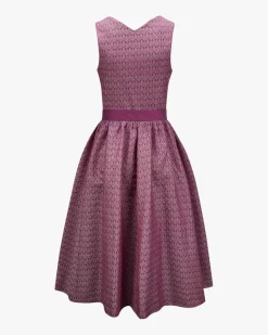 Midi-Dirndl mit Seidenschürze