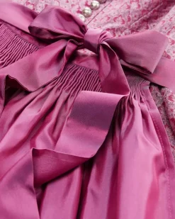 Midi-Dirndl mit Seidenschürze