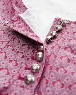 Midi-Dirndl mit Seidenschürze