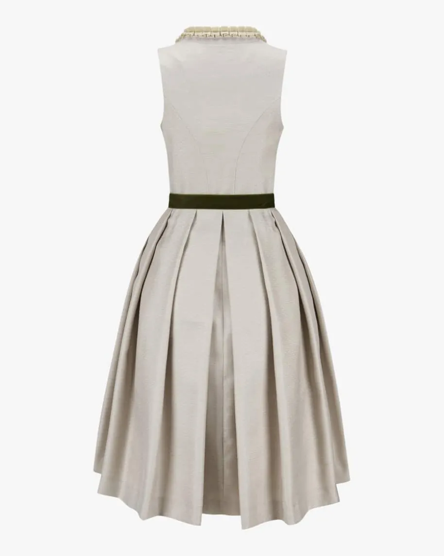 Midi-Dirndl mit Spitzenschürze