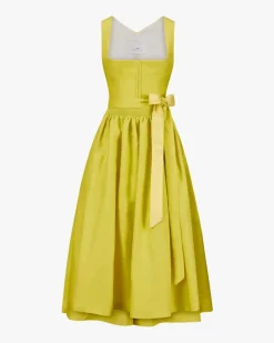 Midi-Leinendirndl mit Leinenschürze