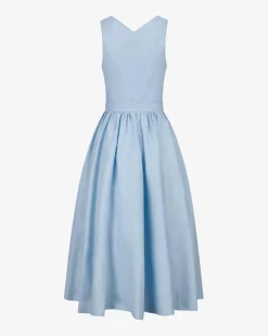 Midi-Leinendirndl mit Leinenschürze