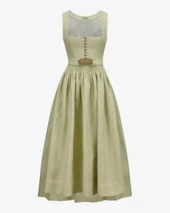 Monika Leinen-Dirndl lang mit Schürze