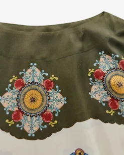 Muumuu Seiden-Kaftankleid