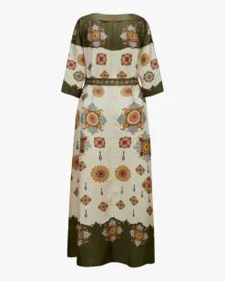 Muumuu Seiden-Kaftankleid