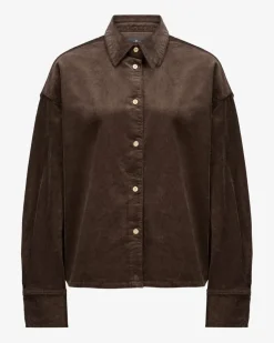 Nina Cord-Hemdbluse Cropped