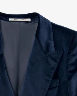 Parigi Doppelreiher-Samtblazer aus Baumwolle