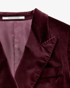 Parigi Doppelreiher-Samtblazer aus Baumwolle