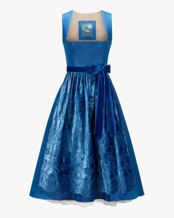 Pfaukönig Midi-Dirndl mit Schürze